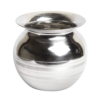 Steel Lota Width 10 cm Depth 10 cm
